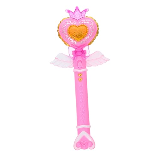 GARVALON Mädchen Zauberstab Glühendes Herz mit Musik für Feen Cosplay und Prinzessinnen Farbenfrohes Perfektes für Kleine Mädchen von GARVALON