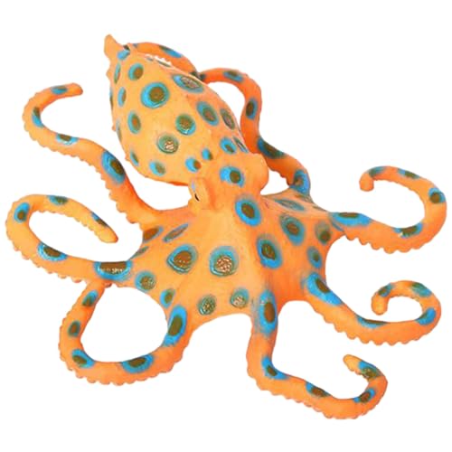 GARVALON Marine Animal Model Realistische Simulation Oktopusmodell Lifelike Simulation Tiermodell Gefälschte Oktopusmodell Octopus Dekoration Kleine Oktopus Figus Kleine Oktopus Statue von GARVALON