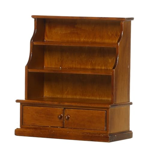 GARVALON Mini Bücherregal, Miniaturmöbel Und Zubehör, Puppenhauszubehör, Küchenminiaturen, Miniatur Vitrine Aus Holz, Mini Schrank Für Kinder, Puppenhaus, Miniatur Bücherregal GARVALON Mini Bücherregal, Miniaturmöbel Und Zubehör, Puppenhauszubehör, Küchenminiaturen, Miniatur Vitrine Aus Holz, Mini Schrank Für Kinder, Puppenhaus, Miniatur Bücherregal von GARVALON