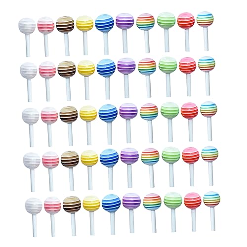 GARVALON Mini Lollipop Modelle Kunststoff Buntes Lutschermodell Mini House Decors Mini Lollis Deko GARVALON Mini Lollipop Modelle Kunststoff Buntes Lutschermodell Mini House Decors Mini Lollis Deko von GARVALON