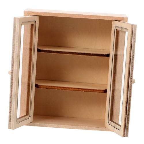GARVALON Mini Möbelschrank, Miniatur Nachttisch, Puppenhaus, Mini Bücherregal, Vitrine, Mini Hausmöbelschrank, Modell, Puppenhaus, Nachttisch, Miniatur Puppenhausschrank GARVALON Mini Möbelschrank, Miniatur Nachttisch, Puppenhaus, Mini Bücherregal, Vitrine, Mini Hausmöbelschrank, Modell, Puppenhaus, Nachttisch, Miniatur Puppenhausschrank von GARVALON