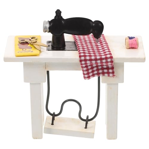 GARVALON Mini Nähmaschine, Geburtstagsgeschenk, Miniatur Puppenhauszubehör, Puppenhaus Dekoration, Nähmaschine Für Mini, Puppenhaus, Mini Möbelmodell, Miniatur Nähmaschine GARVALON Mini Nähmaschine, Geburtstagsgeschenk, Miniatur Puppenhauszubehör, Puppenhaus Dekoration, Nähmaschine Für Mini, Puppenhaus, Mini Möbelmodell, Miniatur Nähmaschine von GARVALON