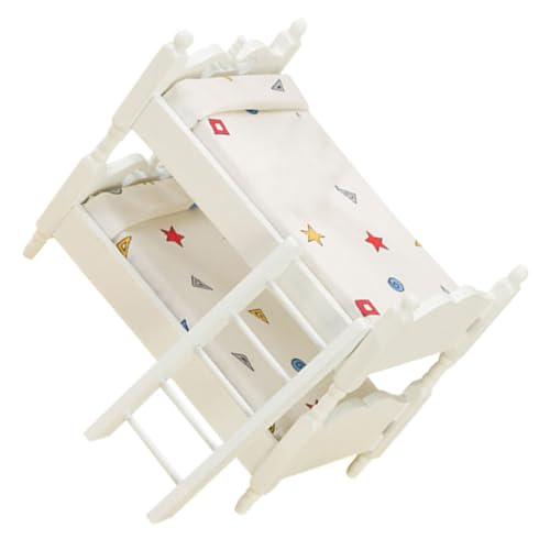 GARVALON Mini Simuliertes Etagenbett Aus Holz, Puppenhaus, Etagenbett, Spielzeug, Mini Hauszubehör, Miniatur Etagenbett, Modell, Puppenhausmöbel, Requisiten, Miniatur Puppen Etagenbett, GARVALON Mini Simuliertes Etagenbett Aus Holz, Puppenhaus, Etagenbett, Spielzeug, Mini Hauszubehör, Miniatur Etagenbett, Modell, Puppenhausmöbel, Requisiten, Miniatur Puppen Etagenbett, von GARVALON