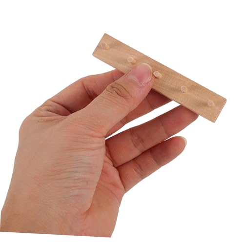 GARVALON Miniatur Holzhaken Langlebig Robust Realistische Wandhaken für Puppenhaus Deko Vielseitig zum Aufhängen Kleiner Accessoires Einfache Montage Miniatur Haus Zubehör von GARVALON