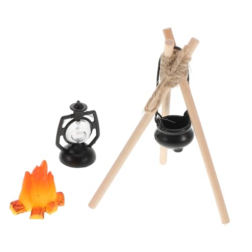 GARVALON Miniatur-Requisite Für Puppenhäuser Künstliche Feuerstelle Zubehör Camping-bausatz Für Miniatur-szenen Mikrolandschaftsornament Mit Hängetopf GARVALON Miniatur-Requisite Für Puppenhäuser Künstliche Feuerstelle Zubehör Camping-bausatz Für Miniatur-szenen Mikrolandschaftsornament Mit Hängetopf von GARVALON