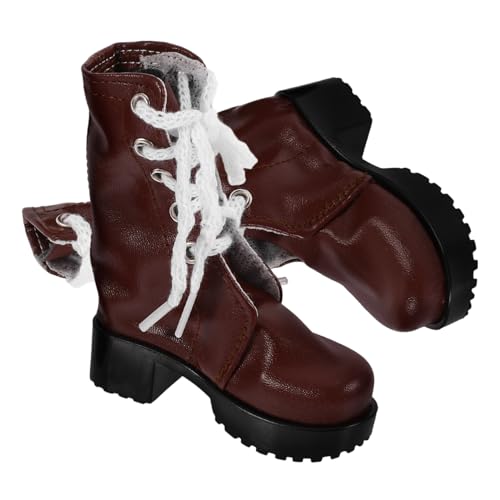 GARVALON Miniatur Puppenschuhe PU Leder Stiefel Puppenzubehör für Puppen Realistische Schuhe zum Ankleiden Dekorative und Langlebige Accessoires GARVALON Miniatur Puppenschuhe PU Leder Stiefel Puppenzubehör für Puppen Realistische Schuhe zum Ankleiden Dekorative und Langlebige Accessoires von GARVALON
