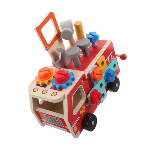 GARVALON Montessori Holzwerkzeug Set für Bunter Konstruktions LKW Motorikförderndes Stem Lernspielzeug Feinmotorische Übung Interaktives Rollenspiel Pädagogisches Werkzeugwagen GARVALON Montessori Holzwerkzeug Set für Bunter Konstruktions LKW Motorikförderndes Stem Lernspielzeug Feinmotorische Übung Interaktives Rollenspiel Pädagogisches Werkzeugwagen von GARVALON