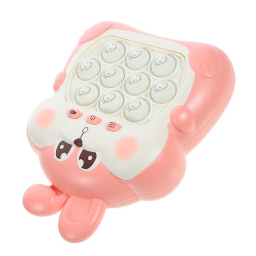 GARVALON Multifunktionale Schnelle Push Spielkonsole für Pinkes Handliches Zappelspielzeug mit Leuchtenden Tasten Stressabbauendes Reaktionsspiel für Jungen und Mädchen Fördert Geduld und von GARVALON