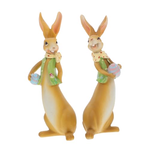 GARVALON Niedliche Hasendekoration Figuren Wohnkultur Osterdeko Gartenstatuen Hasen- Gartendekoration Outdoor-Statue Frühlingsdeko Für Zu Hause Hasenfigur Kaninchen Ostern-Statue Harz GARVALON Niedliche Hasendekoration Figuren Wohnkultur Osterdeko Gartenstatuen Hasen- Gartendekoration Outdoor-Statue Frühlingsdeko Für Zu Hause Hasenfigur Kaninchen Ostern-Statue Harz von GARVALON