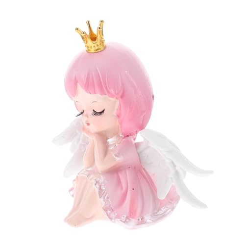 GARVALON Niedlicher Tortendekor Engel Mädchen Mini Harz Geburtstagskuchen Deko Shower Tortenaufsatz Rosa Charm für Festliche Anlässe GARVALON Niedlicher Tortendekor Engel Mädchen Mini Harz Geburtstagskuchen Deko Shower Tortenaufsatz Rosa Charm für Festliche Anlässe von GARVALON