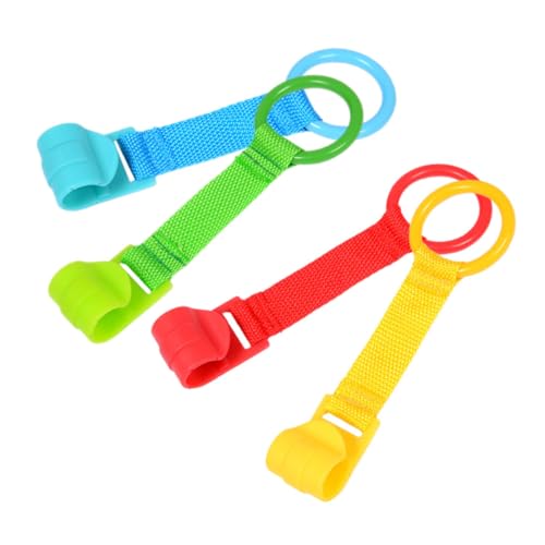 GARVALON 4stücke Pull Up Ringe Für Bett Hand Zugringe Für Kleinkinder Sicherheits-hilfsmittel Zum Stehen Geeignet Für Junge Mädchen Und Laufställe von GARVALON