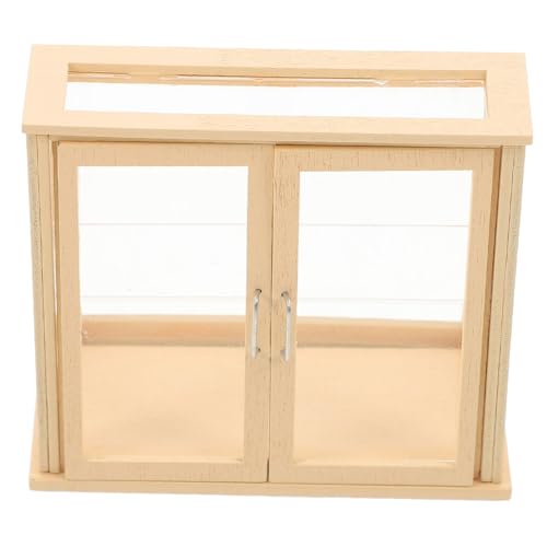 GARVALON Puppenhaus Kuchenschrank, Miniatur Kuchen Dessertschrank, Mini Hauszubehör, Mini Ladenschrank, Mini Dessertschrank, Puppenhauszubehör, Mini Hausmöbel, Miniatur Bäckereischrank GARVALON Puppenhaus Kuchenschrank, Miniatur Kuchen Dessertschrank, Mini Hauszubehör, Mini Ladenschrank, Mini Dessertschrank, Puppenhauszubehör, Mini Hausmöbel, Miniatur Bäckereischrank von GARVALON