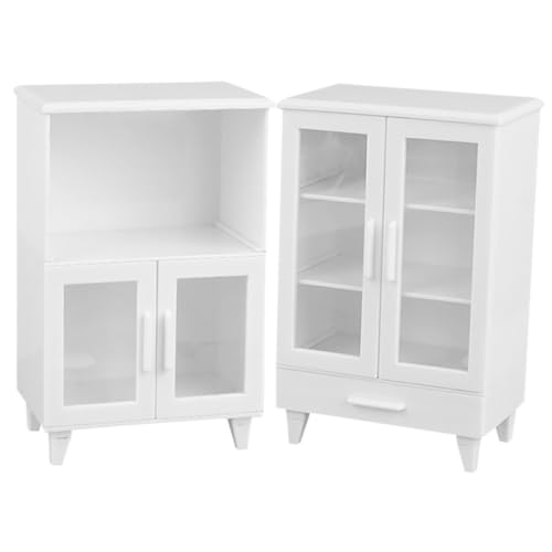 GARVALON Realistisches Miniatur-puppenhausmöbel-Schrank-bücherregal 2-in-1-set Für Jungen Und Mädchen Miniatur-kleiderschränke Für Kreatives Spielen GARVALON Realistisches Miniatur-puppenhausmöbel-Schrank-bücherregal 2-in-1-set Für Jungen Und Mädchen Miniatur-kleiderschränke Für Kreatives Spielen von GARVALON