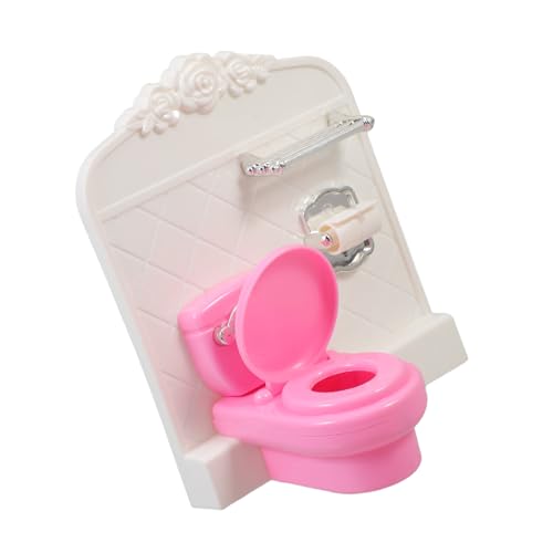 GARVALON Puppenhaus Spültoilette Realistisches Badezimmermöbel für Puppenhaus Zubehör für DIY Enthusiasten und Miniatur Sammler Detailgetreu und Verarbeitet von GARVALON
