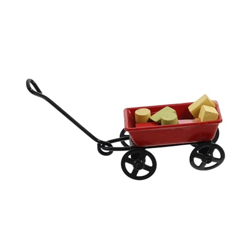 GARVALON Miniaturwagen Für Puppenhaus Mini-Wagen Spielzeug Mini-spielzeugwagen Für Kinder Miniatur-landwirtschaftswagen Puppenhaus-möbelzubehör Mini-zubehör Für Puppen von GARVALON