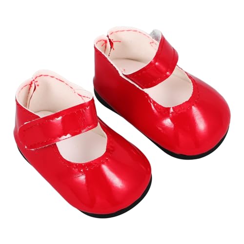 GARVALON Puppenschuhe Zubehör Pu-Leder-kleiderschuhe Mini-Schuhe Pretend Play Tiny Shoes Doll Dress Up Ersatzschuhe Für 18-Zoll-Puppen von GARVALON