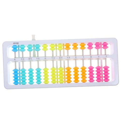 GARVALON Rechenabacus Educational Toy für Frühes Mathematik Lernen Tragbares Kunststoff Zählwerkzeug für Mädchen Perlen Zufällige Farben Robust und Leicht Zufällige Farbe Zufällige Farbe von GARVALON