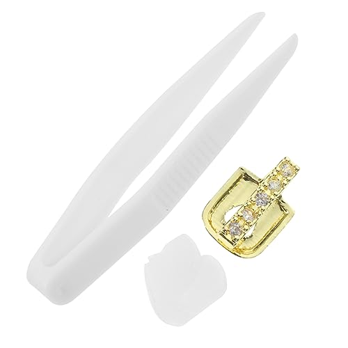 GARVALON Rhinestone Hip Hop Zahngrill für Männer und Frauen Vergoldete Zahn Dekoration für Cosplay Halloween Partys und Rap Events Komfortables Zubehör GARVALON Rhinestone Hip Hop Zahngrill für Männer und Frauen Vergoldete Zahn Dekoration für Cosplay Halloween Partys und Rap Events Komfortables Zubehör von GARVALON
