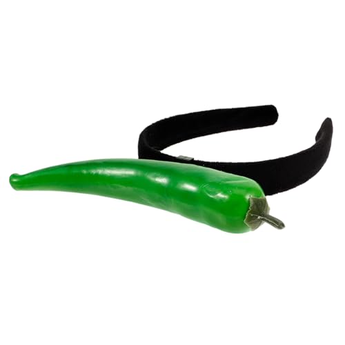 GARVALON Simulations Chili Design Haarreifen Damen Lustiges Stirnband Festival Kopfschmuck Kreatives Party Accessoire Leicht Langlebig GARVALON Simulations Chili Design Haarreifen Damen Lustiges Stirnband Festival Kopfschmuck Kreatives Party Accessoire Leicht Langlebig von GARVALON