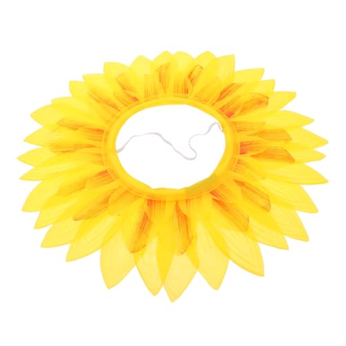 GARVALON Sonnenblumen-stirnband Sonnenblumen-cosplay-kopfbedeckung Kinderfreundlich Party-accessoire Langlebig Fotorequisit von GARVALON
