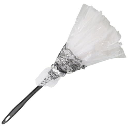 GARVALON Spitzenbesatz Weißer Staubwedel Kostüm Accessoire Requisite Für Bühne Cosplay Putzfrau GARVALON Spitzenbesatz Weißer Staubwedel Kostüm Accessoire Requisite Für Bühne Cosplay Putzfrau von GARVALON