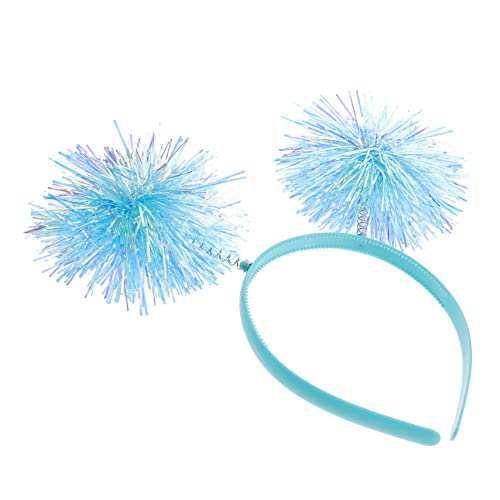 GARVALON Stirnband Damen Stirnbänder Geburtstagsstirnband Pom Pom Stirnband Valentinstag Accessoires Neujahrsstirnband Pompom Stirnbänder Für Frauen Geburtstag Haarschmuck von GARVALON
