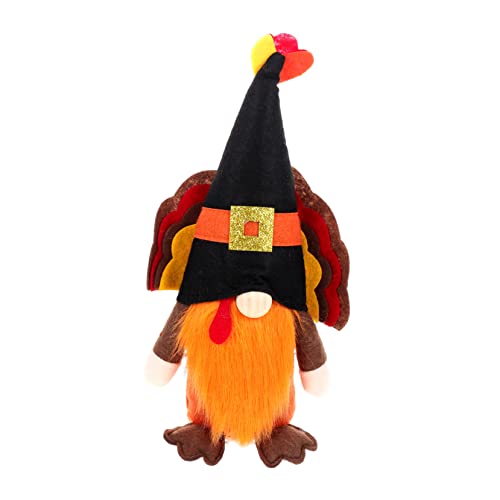 GARVALON Thanksgiving Puppe Doll Deko Plüsch Gnom Dekofigur für Erntedankfest Lustige Geschenkidee für Freundin Tischdekoration für Herbst und Feiertage von GARVALON