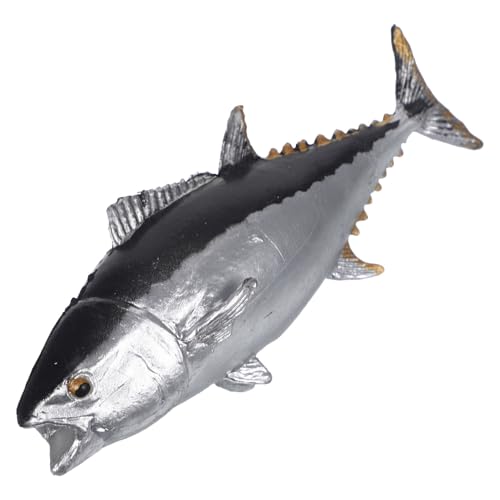 GARVALON Thunfischmodell Simuliertes Tiermodell Kleine Tierfiguren Simulation Tierfigur Fischfiguren Simulation Tierfigur Thunfischfigur Modell Thunfischerkennungsmodell Tiermodelle von GARVALON