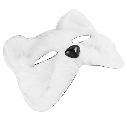 GARVALON Realistischer weißer Fuchs-Maskenstil atmungsaktive Augen- und Nasenlöcher für Halloween Karneval Maskerade und Cosplay GARVALON Realistischer weißer Fuchs-Maskenstil atmungsaktive Augen- und Nasenlöcher für Halloween Karneval Maskerade und Cosplay von GARVALON