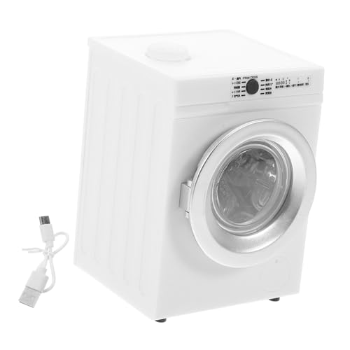 GARVALON Waschmaschinenmodell tragbares Waschen winzig drinnen Mini-Maschine klein Waschmaschine Puppenbodenwaschmaschine Spielzeugmodell Einer Waschmaschine Metall Weiß GARVALON Waschmaschinenmodell tragbares Waschen winzig drinnen Mini-Maschine klein Waschmaschine Puppenbodenwaschmaschine Spielzeugmodell Einer Waschmaschine Metall Weiß von GARVALON