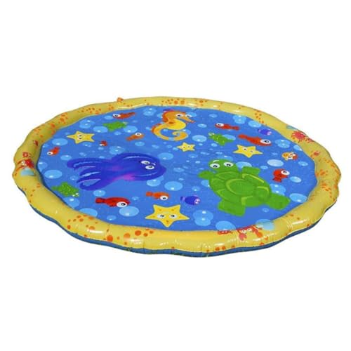 GARVALON Wasserspielmatte Für Buntes PVC Wasserpad Mit Cartoon Design Spritzspielzeug Für Garten Und Pool Rutschfestes Bodenkissen Für Unvergesslichen Sommerspaß Draußen GARVALON Wasserspielmatte Für Buntes PVC Wasserpad Mit Cartoon Design Spritzspielzeug Für Garten Und Pool Rutschfestes Bodenkissen Für Unvergesslichen Sommerspaß Draußen von GARVALON