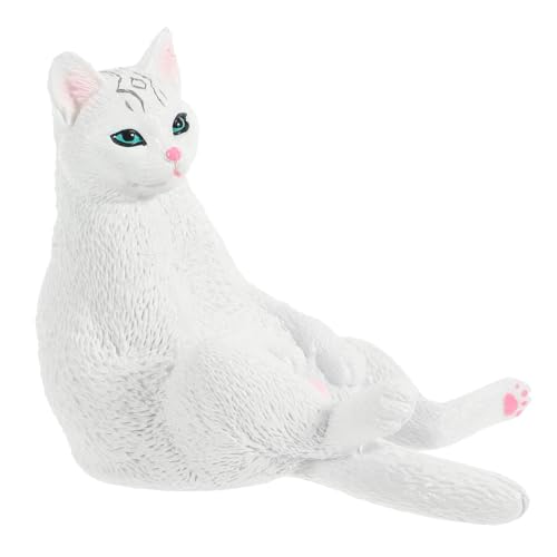 GARVALON Weißes Katzenmodell, Kleines Katzenornament, Katzenfoto Requisite, Simulationskatzenfigur, Katzendekor Für Den Schreibtisch, Kleine Katzenverzierung, Dekorative Katzendekoration, GARVALON Weißes Katzenmodell, Kleines Katzenornament, Katzenfoto Requisite, Simulationskatzenfigur, Katzendekor Für Den Schreibtisch, Kleine Katzenverzierung, Dekorative Katzendekoration, von GARVALON
