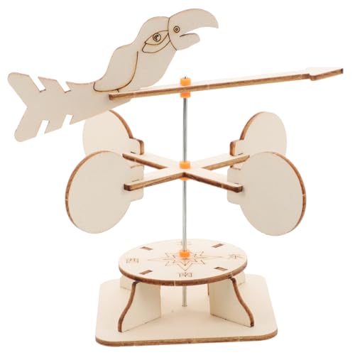 GARVALON Windfahnen Experimentierset, Stem Kit, Kinderbausatz, Elektronik Kits Für Kinder, Windmühlen Kit, Wissenschafts Kit, Kinder Bastelset, Wissenschaftsspielzeug Aus Holz, von GARVALON