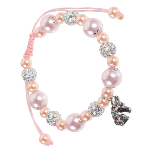 GARVALON Damen Schmuck Einhornarmband Für Frauen Perlenarmband Mit Herz Anhänger Und Einhorn Charme Üßes Für Partys Und Frauenarmband Aus von GARVALON
