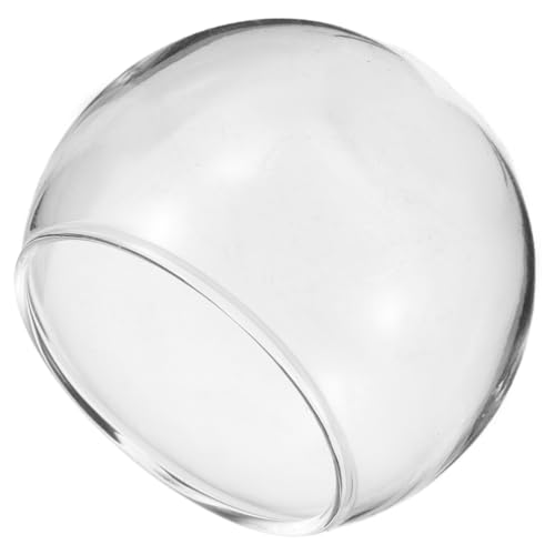 GARVALON Aquarium-Ornamente Runde Glaskugel Für Jungen Und Mädchen Schildkröte Schreibtisch- Kerzentopf Modell Fischvase von GARVALON