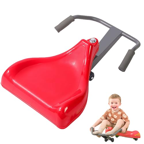 4 Rad Ride On Spielzeug für Kinder 3–6 Jahre – 270°Lenkung, Weiche Schaumstoffgriffe, kippstabiler Gleichgewichtstrainer (Rot) von GASLIKE