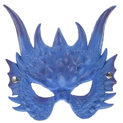 GAXIRE Drachenmaske Tiermaske Cosplay Tierkopfmasken Karneval-hälfte Gesichtsbedeckung Für Tierpartys Totenkopf-gruselmaske Karneval Hälfte Dino-masken Totenkopfmaske Pu Zubehör Bilden 3d von GAXIRE
