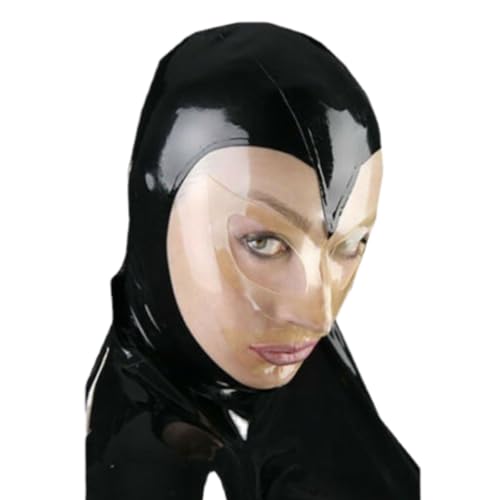 GAYLOP Latexmaske Gummihaube Zweifarbig Offene Augen und Mund, Schwarz und Transparent, M GAYLOP Latexmaske Gummihaube Zweifarbig Offene Augen und Mund, Schwarz und Transparent, M von GAYLOP