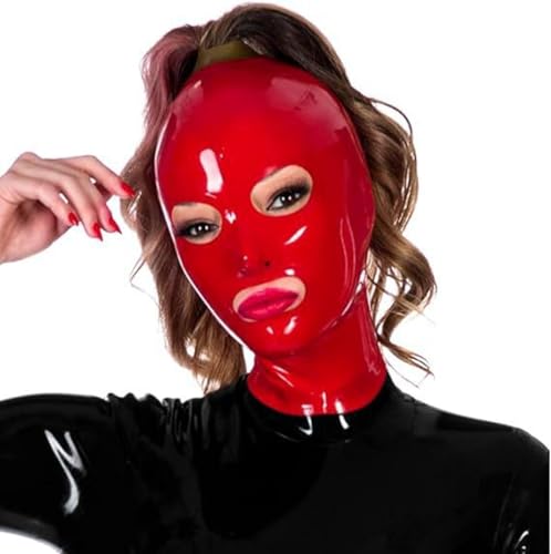 GAYLOP Latexmaske mit Gummiband, Reißverschluss, Entwicklungsloch (ohne Perücke, schwarz, XXL GAYLOP Latexmaske mit Gummiband, Reißverschluss, Entwicklungsloch (ohne Perücke, schwarz, XXL von GAYLOP