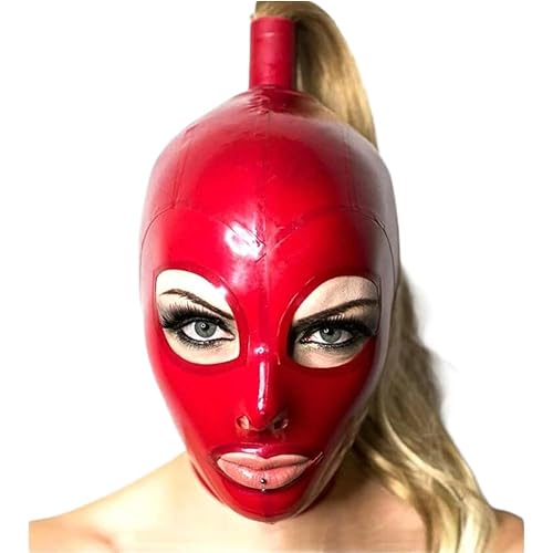 GAYLOP Rubbermask Latexmaske mit Perücke, L, ROT GAYLOP Rubbermask Latexmaske mit Perücke, L, ROT von GAYLOP