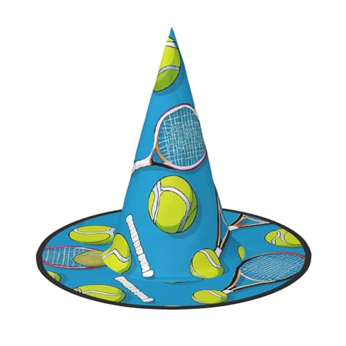 GBCDEDSL Lustige Tennisschläger und Tennisbälle Unisex Halloween Weihnachtsball Geburtstagsfeier Karneval Polyester Vollhut Hexenhut Faltbarer Leichter Hut GBCDEDSL Lustige Tennisschläger und Tennisbälle Unisex Halloween Weihnachtsball Geburtstagsfeier Karneval Polyester Vollhut Hexenhut Faltbarer Leichter Hut von GBCDEDSL