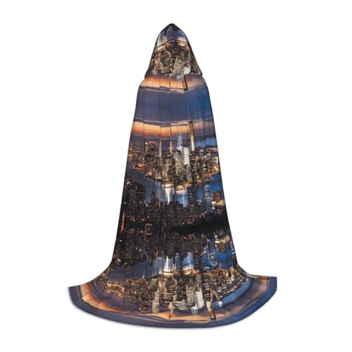 GBMBZSKP (Hongkong) Halloween-Umhang mit Kapuze, Hexenhut für Jungen und Mädchen, 85–134 cm, Kapuzenumhang, Halloween-Vampir-Kostüm, Cosplay, Ostern, Maskerade, Party von GBMBZSKP