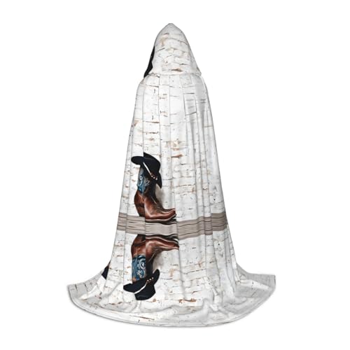 GBMBZSKP Cowboyhut und Stiefel, Halloween-Kapuzenumhang, Hexenhut für Jungen, Mädchen, Kinder, 85–134 cm, Kapuzenumhang, Halloween, Vampir-Kostüm, Cosplay, Ostern, Maskerade, Party GBMBZSKP Cowboyhut und Stiefel, Halloween-Kapuzenumhang, Hexenhut für Jungen, Mädchen, Kinder, 85–134 cm, Kapuzenumhang, Halloween, Vampir-Kostüm, Cosplay, Ostern, Maskerade, Party von GBMBZSKP