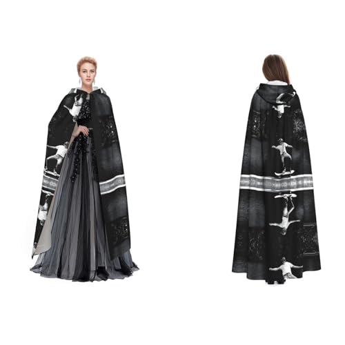 GBMBZSKP Gewichtheben Sport) Halloween-Kapuzenumhang, Maskerade, Party, Cosplay, Kostüme, Ostern, Unisex, Vampir-Hexen-Umhang für Erwachsene von GBMBZSKP