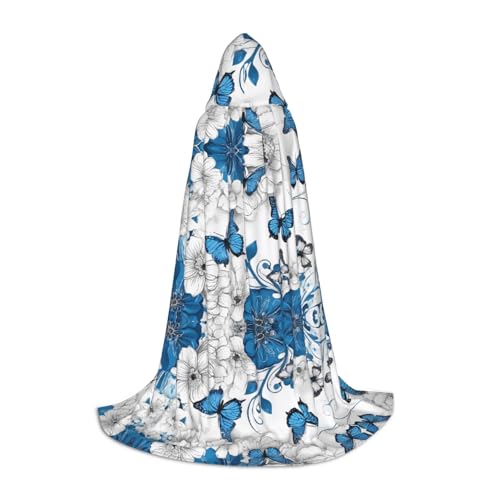 GBMBZSKP Halloween-Kapuzenumhang, Hexenhut für Jungen, Mädchen, Kinder, 85–134 cm, Kapuzenumhang, Halloween, Vampir-Kostüm, Cosplay, Ostern, Maskerade, Party von GBMBZSKP