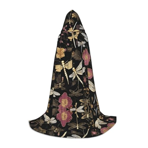 GBMBZSKP Halloween-Kapuzenumhang, Hexenhut für Jungen, Mädchen, Kinder, 85–134 cm, Kapuzenumhang, Halloween, Vampir-Kostüm, Cosplay, Ostern, Maskerade, Party von GBMBZSKP