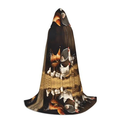 GBMBZSKP Halloween-Kapuzenumhang, Hexenhut für Jungen, Mädchen, Kinder, 85–134 cm, Kapuzenumhang, Halloween, Vampir-Kostüm, Cosplay, Ostern, Maskerade, Party von GBMBZSKP