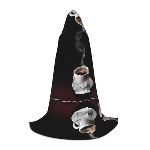 GBMBZSKP Halloween-Kapuzenumhang, Hexenhut für Jungen, Mädchen, Kinder, 85–134 cm, Kapuzenumhang, Halloween, Vampir-Kostüm, Cosplay, Ostern, Maskerade, Party von GBMBZSKP