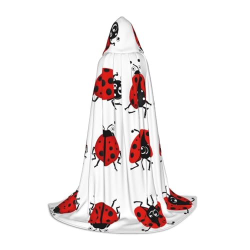 GBMBZSKP Halloween-Kapuzenumhang, Hexenhut für Jungen, Mädchen, Kinder, 85–134 cm, Kapuzenumhang, Halloween, Vampir-Kostüm, Cosplay, Ostern, Maskerade, Party von GBMBZSKP