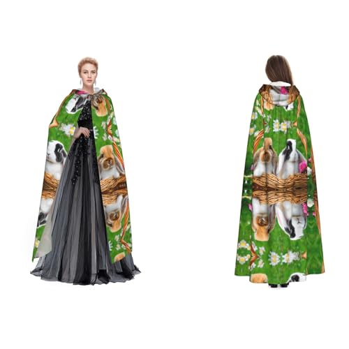 GBMBZSKP Halloween-Kapuzenumhang, Maskerade, Party, Cosplay, Ostern, Unisex, Vampir-Hexen-Umhang für Erwachsene von GBMBZSKP